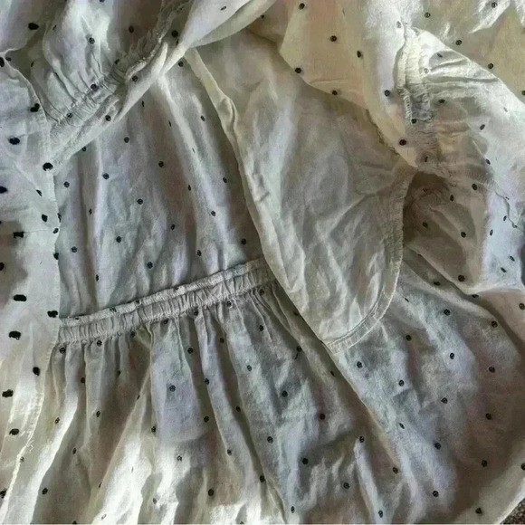 Madewell XS Cotton-Linen Lorelei Mini Dress in Clip Dot RETAIL $98 - Picture 7 of 9